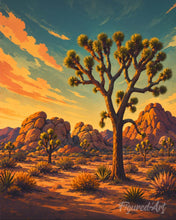 Cargar imagen en el visor de la galería, Diamond Painting - Parque nacional de Árboles de Josué - California
