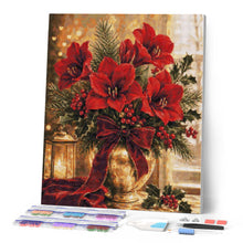 Cargar imagen en el visor de la galería, Diamond Painting - Flores de Pascua