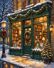Cargar imagen en el visor de la galería, Diamond Painting - Librería de Navidad