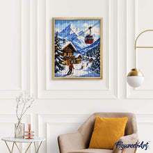 Cargar imagen en el visor de la galería, Diamond Painting - Vacaciones de invierno en los Alpes