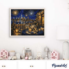 Cargar imagen en el visor de la galería, Diamond Painting - Noche de Navidad brillante