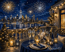 Cargar imagen en el visor de la galería, Diamond Painting - Noche de Navidad brillante