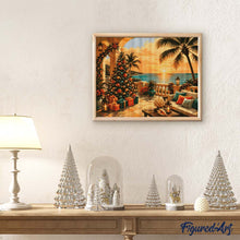 Cargar imagen en el visor de la galería, Diamond Painting - Navidad junto al océano
