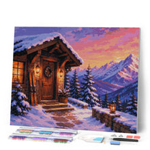 Cargar imagen en el visor de la galería, Diamond Painting - Cabaña de invierno acogedora