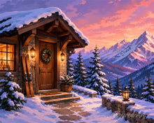 Cargar imagen en el visor de la galería, Diamond Painting - Cabaña de invierno acogedora