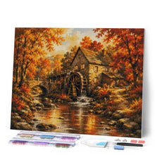 Cargar imagen en el visor de la galería, Diamond Painting - Viejo Molino de Agua en Otoño
