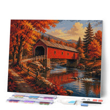 Cargar imagen en el visor de la galería, Diamond Painting - Puente Cubierto en Otoño