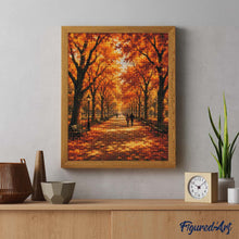 Cargar imagen en el visor de la galería, Diamond Painting - Paseo Literario de Central Park en Otoño