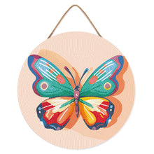 Cargar imagen en el visor de la galería, Diamond Painting en Disco de Madera - Mariposa