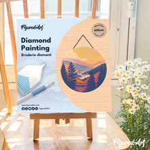Cargar imagen en el visor de la galería, Diamond Painting en Disco de Madera - Valle otoñal