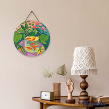 Cargar imagen en el visor de la galería, Diamond Painting en Disco de Madera - Los peces rojos - Matisse
