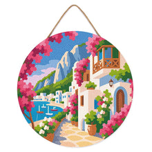 Cargar imagen en el visor de la galería, Diamond Painting en Disco de Madera - Calle Florida de Capri