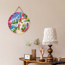 Cargar imagen en el visor de la galería, Diamond Painting en Disco de Madera - Calle Florida de Capri