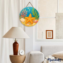 Cargar imagen en el visor de la galería, Diamond Painting en Disco de Madera - Estrella de mar
