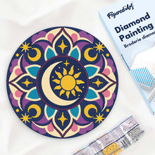 Cargar imagen en el visor de la galería, Diamond Painting en Disco de Madera - Mandala celestial