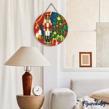 Cargar imagen en el visor de la galería, Diamond Painting en Disco de Madera - Cascanueces de Navidad