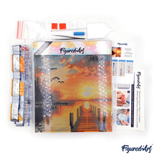 Cargar imagen en el visor de la galería, Mini Diamond Painting 25x25cm - Gato Samurái