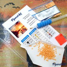 Cargar imagen en el visor de la galería, Mini Diamond Painting 25x25cm - Gato Samurái