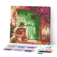 Cargar imagen en el visor de la galería, Mini Diamond Painting 25x25cm - Entrada floral