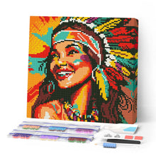 Cargar imagen en el visor de la galería, Mini Diamond Painting 25x25cm - Nativa Elegante Pop Art