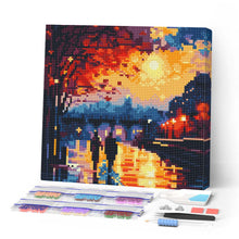 Cargar imagen en el visor de la galería, Mini Diamond Painting 25x25cm - Noche Romántica