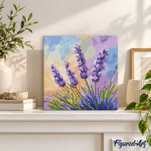 Cargar imagen en el visor de la galería, Mini Diamond Painting 25x25cm - Lavanda