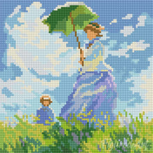 Cargar imagen en el visor de la galería, Mini Diamond Painting 25x25cm - El paseo - Monet
