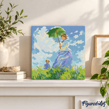 Cargar imagen en el visor de la galería, Mini Diamond Painting 25x25cm - El paseo - Monet