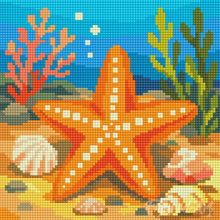 Cargar imagen en el visor de la galería, Mini Diamond Painting 25x25cm - Estrella de mar