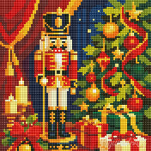 Cargar imagen en el visor de la galería, Mini Diamond Painting 25x25cm - Cascanueces de Navidad
