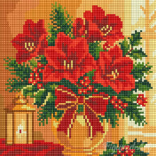 Cargar imagen en el visor de la galería, Mini Diamond Painting 25x25cm - Flores de Pascua