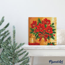 Cargar imagen en el visor de la galería, Mini Diamond Painting 25x25cm - Flores de Pascua
