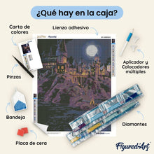 Cargar imagen en el visor de la galería, Diamond Painting - Harry Potter - Castillo de Hogwarts de noche