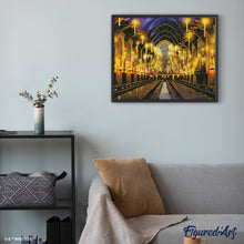 Cargar imagen en el visor de la galería, Diamond Painting - Gran Comedor - Harry Potter 40x50cm con bastidor montado
