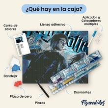 Cargar imagen en el visor de la galería, Diamond Painting - Harry Potter y el Príncipe Mestizo - Poster II 40x50cm con bastidor montado