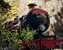 Cargar imagen en el visor de la galería, Diamond Painting - Hogwarts Express - Harry Potter 40x50cm con bastidor montado