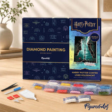 Cargar imagen en el visor de la galería, Diamond Painting - Harry Potter contra Lord Voldemort 40x50cm con bastidor montado