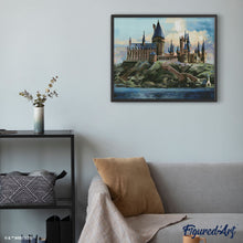 Cargar imagen en el visor de la galería, Diamond Painting - Castillo de Hogwarts - Harry Potter 40x50cm con bastidor montado