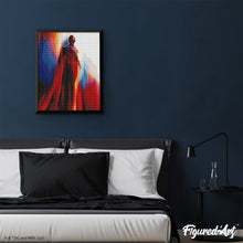Cargar imagen en el visor de la galería, Diamond Painting - Superman 2025 en vuelo 40x50cm con bastidor montado