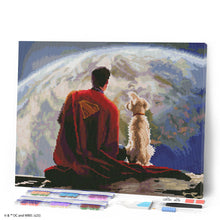 Cargar imagen en el visor de la galería, Diamond Painting - Superman y Krypto 40x50cm con bastidor montado