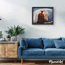 Cargar imagen en el visor de la galería, Diamond Painting - Superman y Krypto 40x50cm con bastidor montado