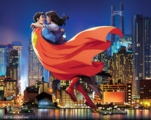 Cargar imagen en el visor de la galería, Diamond Painting - Superman y Lois en el cielo 40x50cm con bastidor montado