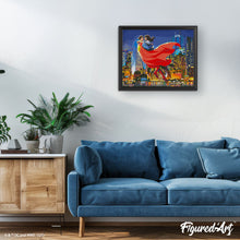 Cargar imagen en el visor de la galería, Diamond Painting - Superman y Lois en el cielo 40x50cm con bastidor montado