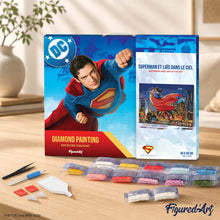 Cargar imagen en el visor de la galería, Diamond Painting - Superman y Lois en el cielo 40x50cm con bastidor montado