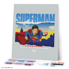Cargar imagen en el visor de la galería, Diamond Painting - Superman con el skyline 40x50cm con bastidor montado
