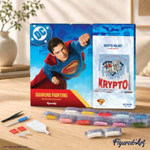 Cargar imagen en el visor de la galería, Diamond Painting - Krypto en vuelo - Superman 40x50cm con bastidor montado