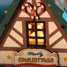 Cargar imagen en el visor de la galería, Casa Miniatura Casa de Navidad Brillante