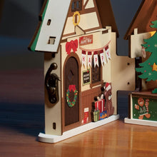 Cargar imagen en el visor de la galería, Casa Miniatura Casa de Navidad Brillante