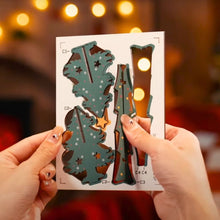 Cargar imagen en el visor de la galería, Casa Miniatura Casa de Navidad Brillante