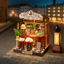 Cargar imagen en el visor de la galería, Casa Miniatura - Bar del gato Tipsy Figured'Art